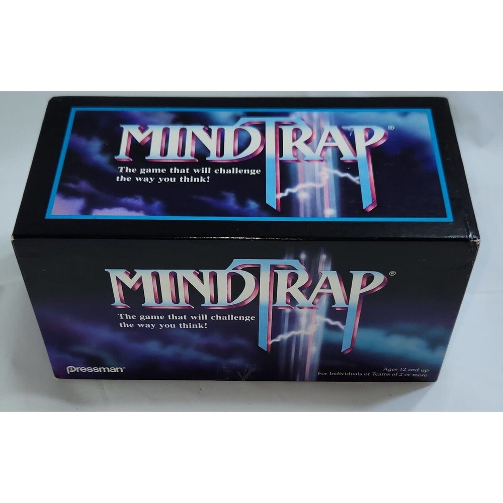 Mindtrap Retro Card Game 1996 Edition Pressman Mind Challenge Thinking Family
